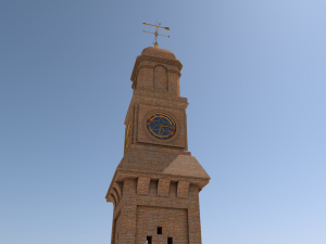 alqashla tower landmark 3D 模型