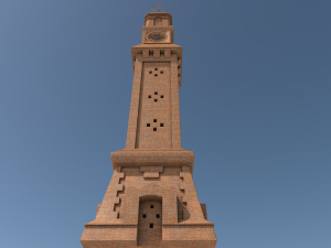 alqashla tower landmark 3D 模型