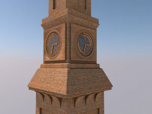 alqashla tower landmark 3D Model