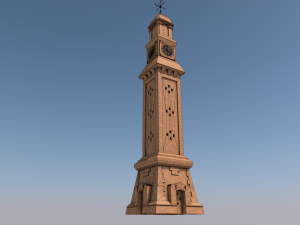 alqashla tower landmark 3D 模型
