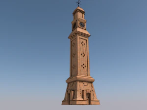 alqashla tower landmark 3D Model