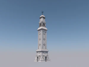 alqashla tower landmark 3D Model