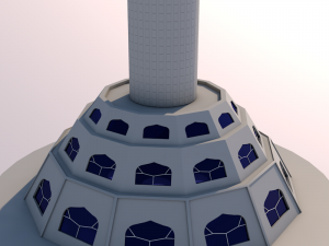 baghdad tower landmark in baghdad iraq 3D Model