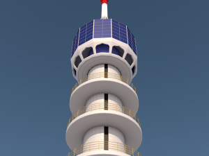 baghdad tower landmark in baghdad iraq 3D Model