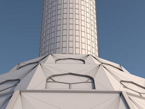 baghdad tower landmark in baghdad iraq 3D Model