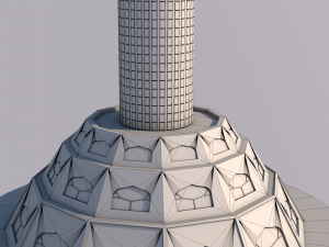 baghdad tower landmark in baghdad iraq 3D Model