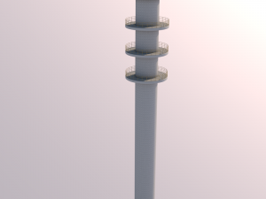 baghdad tower landmark in baghdad iraq 3D Model
