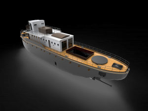 bow axe hull ship 3D Model