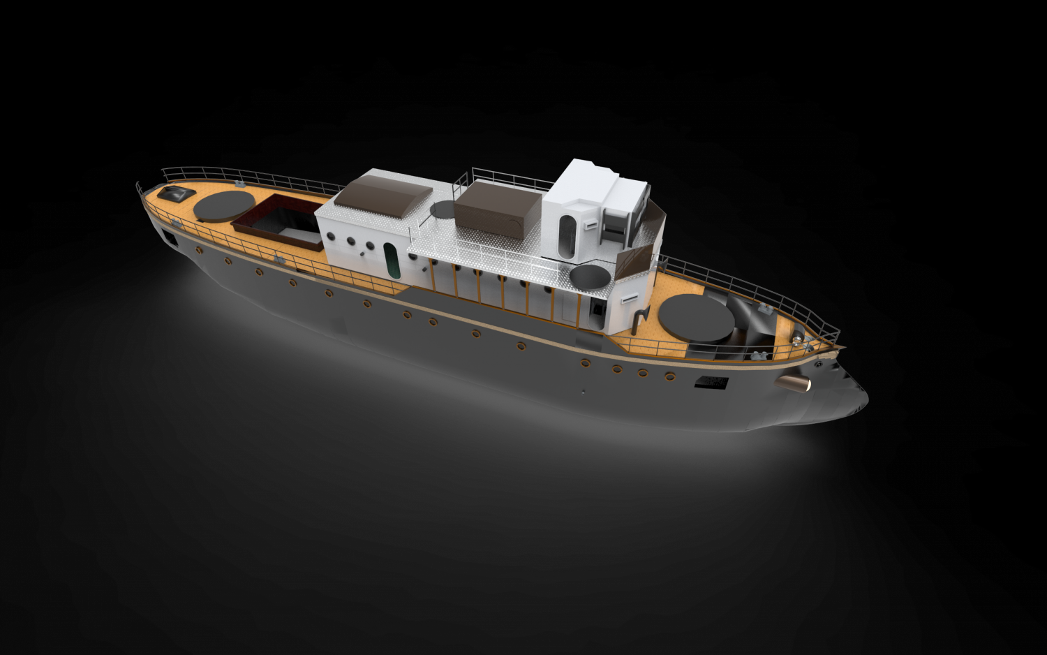 Steam ship 3d model фото 100