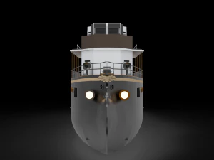 bow axe hull ship 3D Model