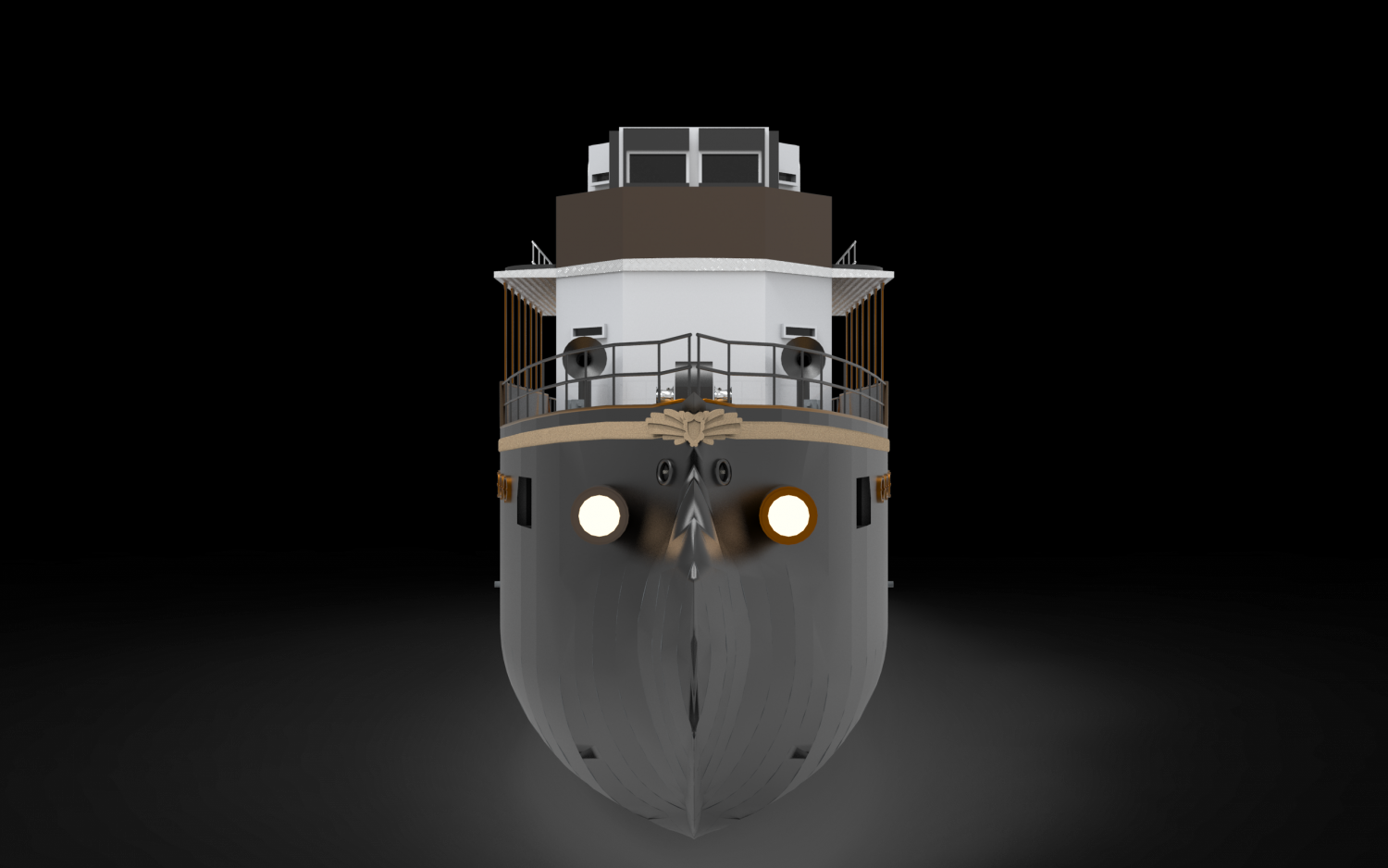 Steam ship 3d model фото 103