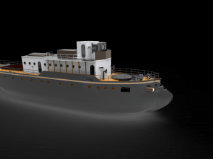 bow axe hull ship Modèle 3D