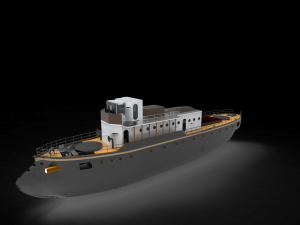 bow axe hull ship Modèle 3D