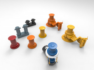 capstan mooring 3D Model