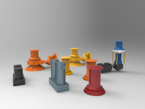 capstan mooring 3D Model