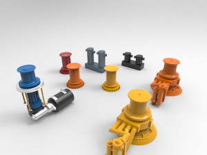 capstan mooring 3D Model