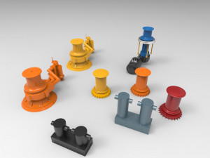 capstan mooring 3D Model