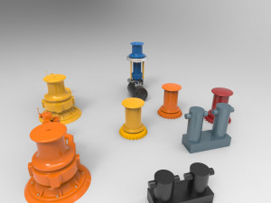 capstan mooring 3D Model