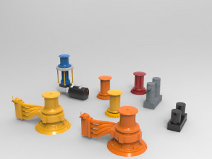 capstan mooring 3D Model