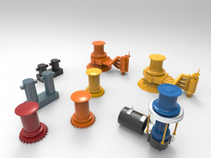 capstan mooring 3D Model