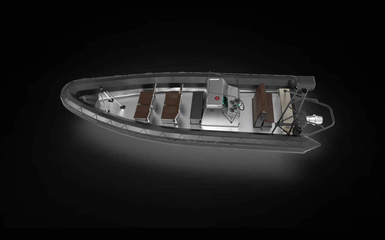 fast patrol boat 3D Model .c4d .max .obj .3ds .fbx .stl .blend 