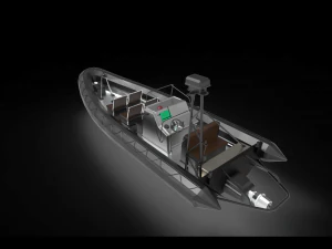 fast patrol boat 3D Model