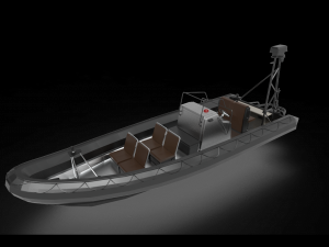 fast patrol boat 3D Model