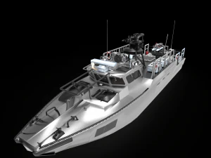 barco de combate 90 Modelo 3D