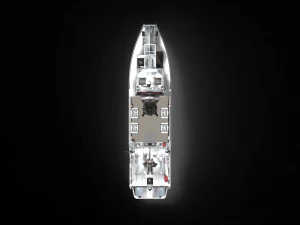 combat boat 90 3D Model