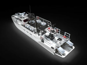 combat boat 90 3D Model