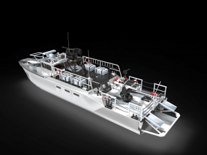 combat boat 90 Model 3D