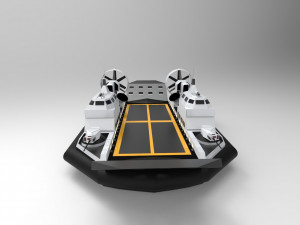 hovercraft lst Modelo 3D