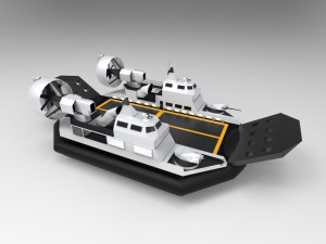 hovercraft lst Modelo 3D