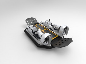 hovercraft lst Modelo 3D