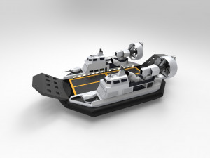 hovercraft lst Modelo 3D