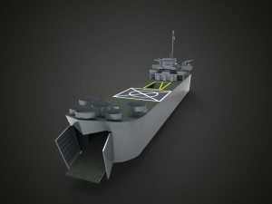 landing ship tank Model 3D
