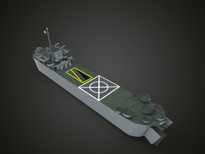 landing ship tank Model 3D
