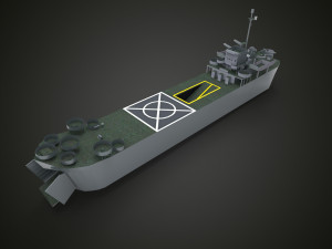 landing ship tank Model 3D