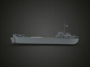 landing ship tank 3D Model