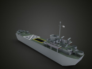 landing ship tank Model 3D