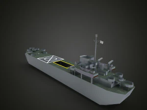 landing ship tank 3D Model