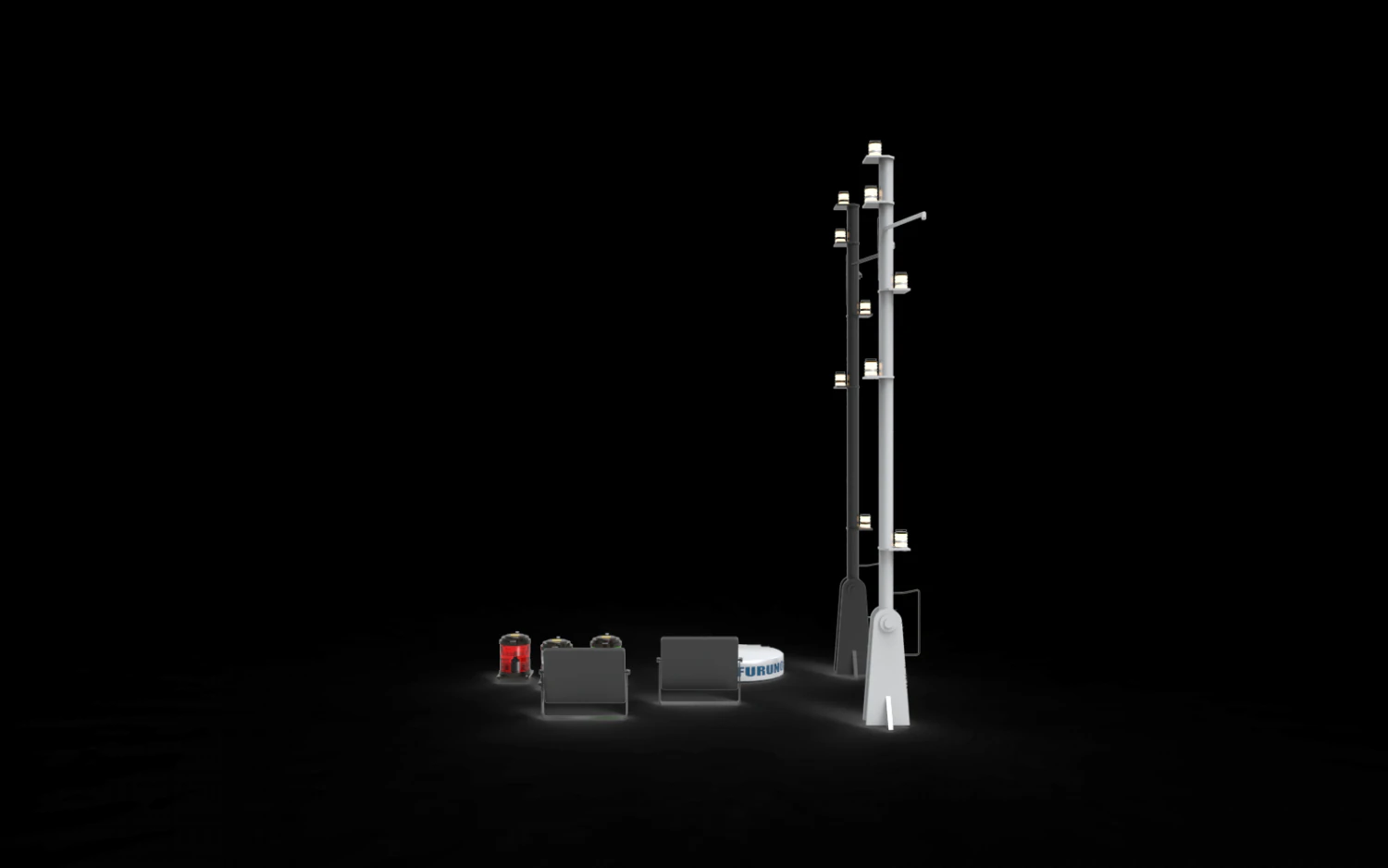 marine navigatin system 3D Model .c4d .max .obj .3ds .fbx .stl .blend 