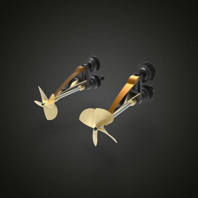 drive propeller Model 3D .c4d .max .obj .3ds .fbx .stl .blend 