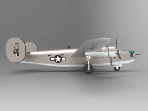 consolidated b-24 liberator 3D Model