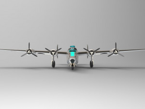 consolidated b-24 liberator 3D Model