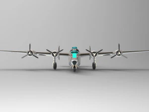 consolidated b-24 liberator 3D Model