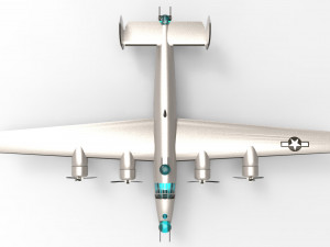 consolidated b-24 liberator 3D Model