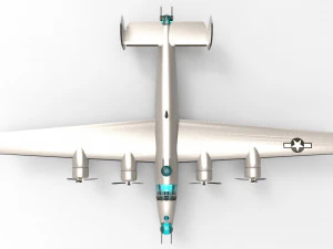 consolidated b-24 liberator 3D Model