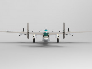 consolidated b-24 liberator 3D Model
