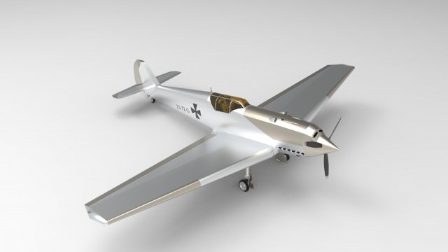 messerschmitt bf 109 3D Model .c4d .max .obj .3ds .fbx .stl .blend 